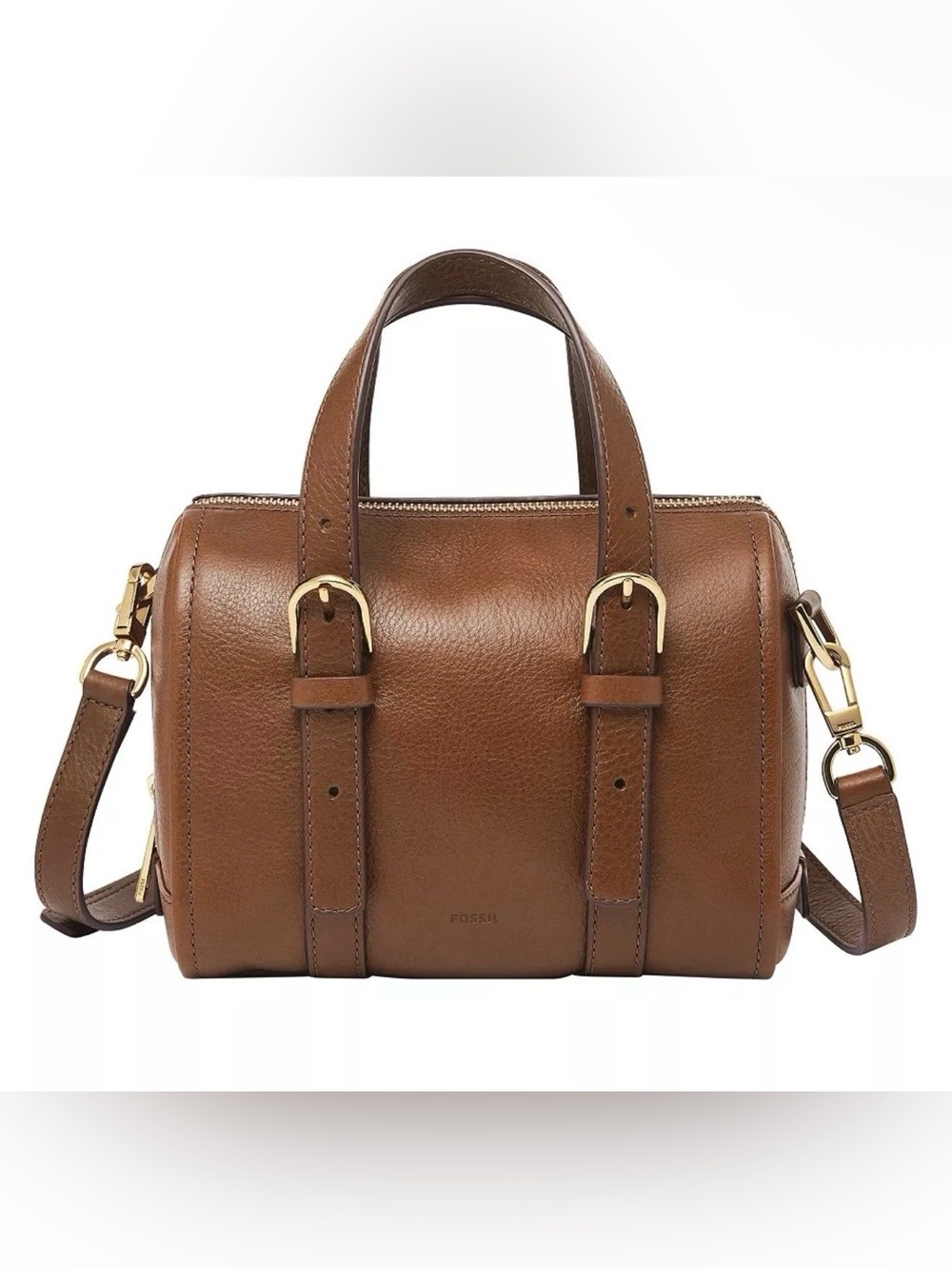 Fossil Carlie Mini Leather Satchel Bag Retail $195 - Preloved- EUC